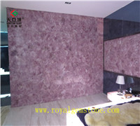 粉水晶墙体