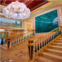 孔雀石楼梯扶手