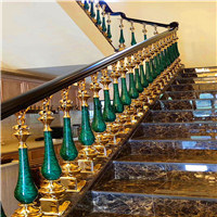 孔雀石楼梯扶手